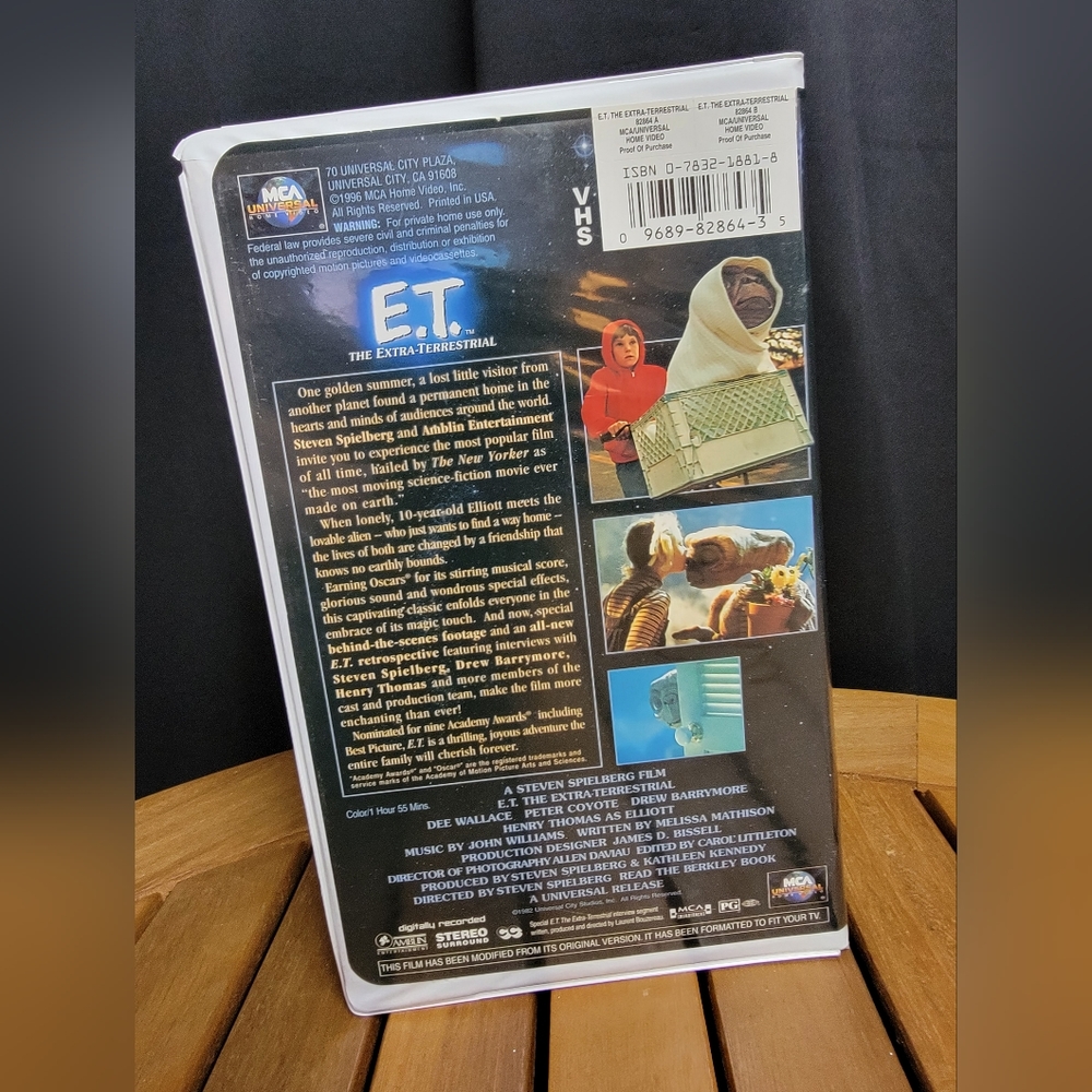 1996 VHS E.T. The Extra-Terrestrial Film Steven Spielberg - Picture 4 of 8
